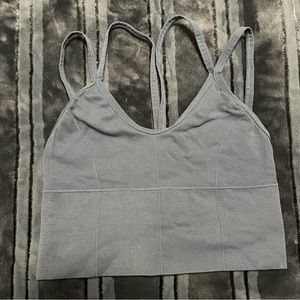 Grey-blue Sports Bra